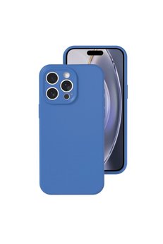 Evimdeyokyok Apple İphone 16 Pro Kılıf Nano İçi Kadife Silikon - Mavi