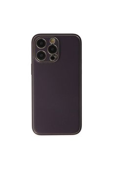 Evimdeyokyok Apple İphone 13 Pro Max Kılıf Coco Deri Silikon Kapak - Derin Mor