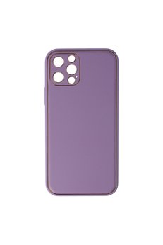 Evimdeyokyok Apple İphone 12 Pro Kılıf Coco Deri Silikon Kapak - Lila