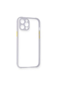 Evimdeyokyok Apple İphone 12 Pro Kılıf Miami Şeffaf Silikon - Lila