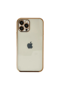Evimdeyokyok Apple İphone 12 Pro Max Kılıf Razer Lensli Silikon - Gold