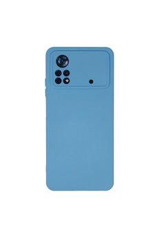 Evimdeyokyok Xiaomi Poco X4 Pro 5G Kılıf Nano İçi Kadife Silikon - Mavi