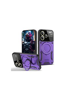 Evimdeyokyok Xiaomi Redmi Note 13 Pro Plus Joy Lens Standlı Kapak - Mor