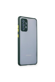 Evimdeyokyok Samsung Galaxy A72 Kılıf Miami Şeffaf Silikon - Koyu Yeşil