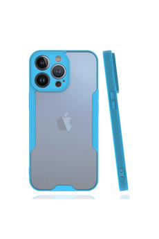Evimdeyokyok Apple İphone 14 Pro Max Kılıf Platin Silikon - Mavi