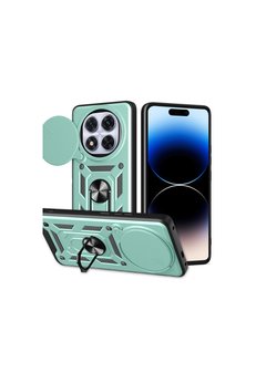 Evimdeyokyok Xiaomi Redmi Note 14 Pro Plus Kılıf Pars Lens Yüzüklü Silikon - Yeşil