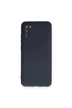 Evimdeyokyok Samsung Galaxy A03S Kılıf Nano İçi Kadife Silikon - Lacivert