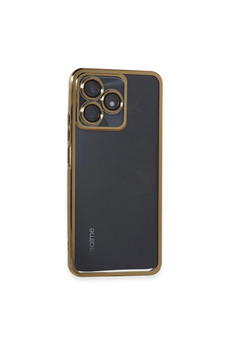 Evimdeyokyok Realme C53 Kılıf Razer Lensli Silikon - Gold