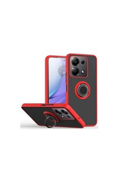 Evimdeyokyok Xiaomi Redmi Note 13 Pro 4G Montreal Yüzüklü Silikon Kapak - Kırmızı