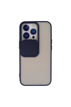 Evimdeyokyok Apple İphone 13 Pro Kılıf Palm Buzlu Kamera Sürgülü Silikon - Lacivert