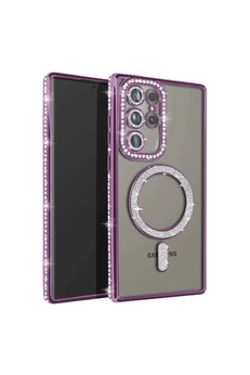Evimdeyokyok Samsung Galaxy S23 Ultra Joke Simli Magneticsafe Kılıf - Derin Mor