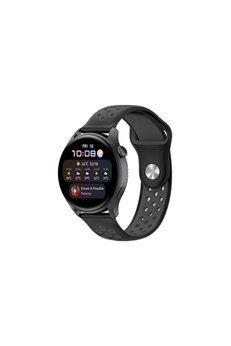 Evimdeyokyok Watch 20Mm Spor Delikli Kordon - Siyah-Füme