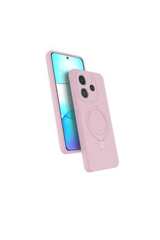 Evimdeyokyok Xiaomi Redmi Note 14 4G Regal Magsafe Standlı Kapak - Açık Pembe