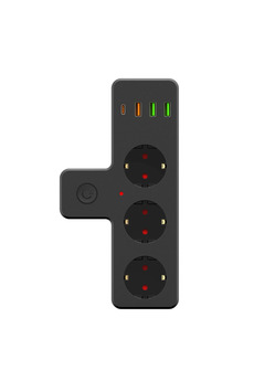 Evimdeyokyok Ftr-12 Termal Akım Korumalı Isıya Dayanıklı 3’Lü Priz 3X Usb 1X Type-C