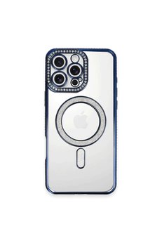 Evimdeyokyok Apple İphone 16 Pro Max Kılıf Joke Simli Magneticsafe Kılıf - Lacivert