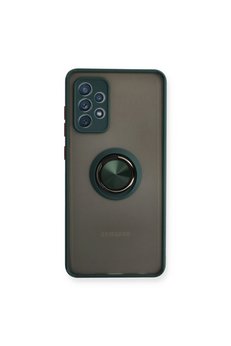 Evimdeyokyok Samsung Galaxy A72 Kılıf Montreal Yüzüklü Silikon Kapak - Yeşil