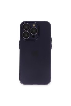 Evimdeyokyok Apple İphone 14 Pro Max Kılıf Luko Lens Silikon - Derin Mor