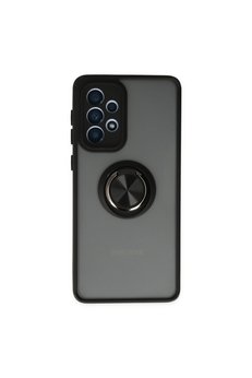 Evimdeyokyok Samsung Galaxy A33 5G Kılıf Montreal Yüzüklü Silikon Kapak - Siyah