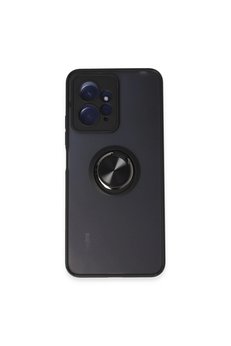 Evimdeyokyok Xiaomi Redmi Note 12 4G Kılıf Montreal Yüzüklü Silikon Kapak - Siyah