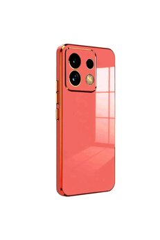 Evimdeyokyok Xiaomi Redmi Note 13 Pro 5G Kılıf Volet Silikon - Kırmızı