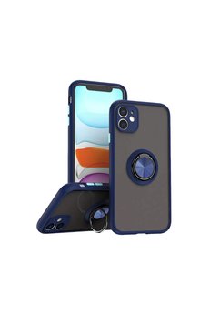 Evimdeyokyok Apple İphone 11 Kılıf Montreal Yüzüklü Silikon Kapak - Lacivert