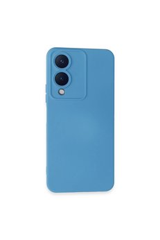 Evimdeyokyok Vivo Y17S Kılıf Nano İçi Kadife Silikon - Mavi