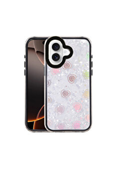 Evimdeyokyok Apple İphone 16 Lumi Desenli Kapak - Siyah