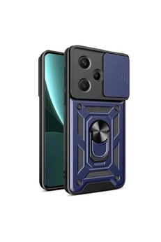 Evimdeyokyok Xiaomi Redmi Note 13 Pro Plus Kılıf Pars Lens Yüzüklü Silikon - Lacivert