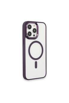 Evimdeyokyok Apple İphone 15 Pro Max Kılıf Room Magneticsafe Silikon - Derin Mor