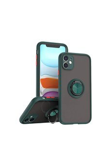 Evimdeyokyok Apple İphone 11 Kılıf Montreal Yüzüklü Silikon Kapak - Yeşil