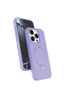 Evimdeyokyok Apple İphone 15 Pro Max Regal Magsafe Standlı Kapak - Lila