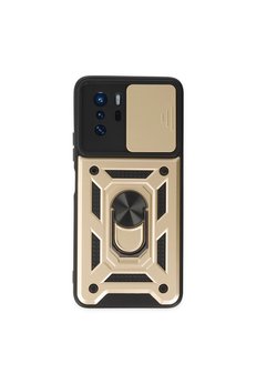 Evimdeyokyok Xiaomi Poco X3 Gt Kılıf Pars Lens Yüzüklü Silikon - Gold