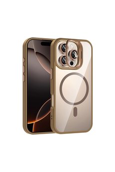 Evimdeyokyok Joko Apple İphone 16 Pro Max Remim Lensli Magsafe Standlı Kapak - Kahverengi