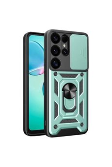 Evimdeyokyok Samsung Galaxy S25 Ultra Kılıf Pars Lens Yüzüklü Silikon - Yeşil