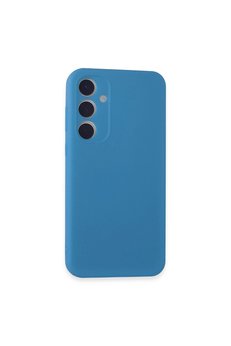 Evimdeyokyok Samsung Galaxy A55 5G Kılıf First Silikon - Mavi