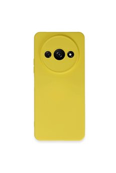 Evimdeyokyok Xiaomi Redmi A3 4G Kılıf Nano İçi Kadife Silikon - Sarı