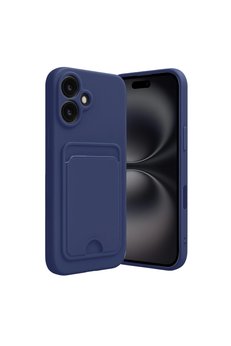 Evimdeyokyok Apple İphone 16 Kılıf Kelvin Kartvizitli Silikon - Lacivert