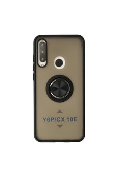 Evimdeyokyok Huawei Y6P Kılıf Montreal Yüzüklü Silikon Kapak - Siyah