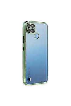 Evimdeyokyok Realme C25Y Kılıf Razer Lensli Silikon - Yeşil