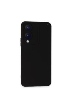 Evimdeyokyok Vivo Y17S Kılıf Nano İçi Kadife Silikon - Siyah