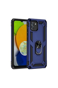 Evimdeyokyok Samsung Galaxy A03 Kılıf Sofya Yüzüklü Silikon Kapak - Lacivert
