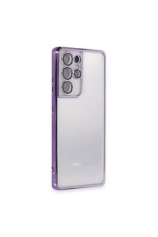Evimdeyokyok Samsung Galaxy S21 Ultra Kılıf Razer Lensli Silikon - Mor