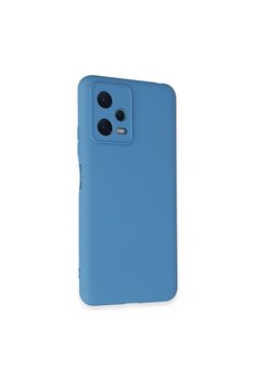 Evimdeyokyok Xiaomi Redmi Note 12 5G Kılıf Nano İçi Kadife Silikon - Mavi