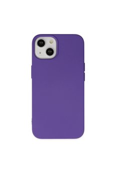 Evimdeyokyok Apple İphone 14 Plus Kılıf Nano İçi Kadife Silikon - Mor