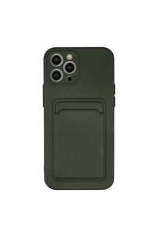 Evimdeyokyok Apple İphone 12 Pro Max Kılıf Kelvin Kartvizitli Silikon - Koyu Yeşil