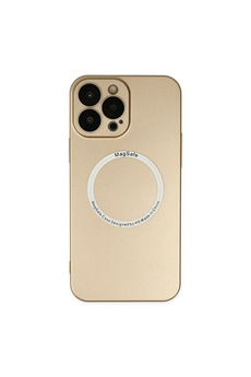 Evimdeyokyok Apple İphone 14 Pro Kılıf Jack Magneticsafe Lens Silikon - Gold