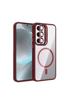 Evimdeyokyok Joko Samsung Galaxy S24 Fe Remim Lensli Magsafe Standlı Kapak - Bordo