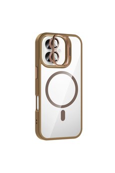 Evimdeyokyok Joko Apple İphone 16 Plus Remim Lensli Magsafe Standlı Kapak - Kahverengi
