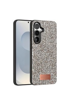 Evimdeyokyok Onegif Samsung Galaxy S25 Plus Bright Simli Kapak - Gümüş