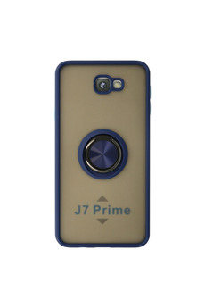 Evimdeyokyok Samsung Galaxy J7 Prime Kılıf Montreal Yüzüklü Silikon Kapak - Lacivert